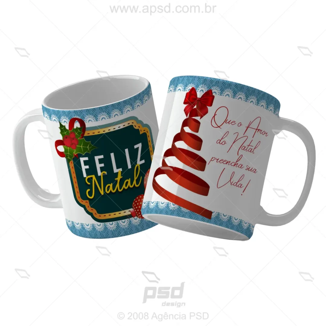 arte caneca amor natal