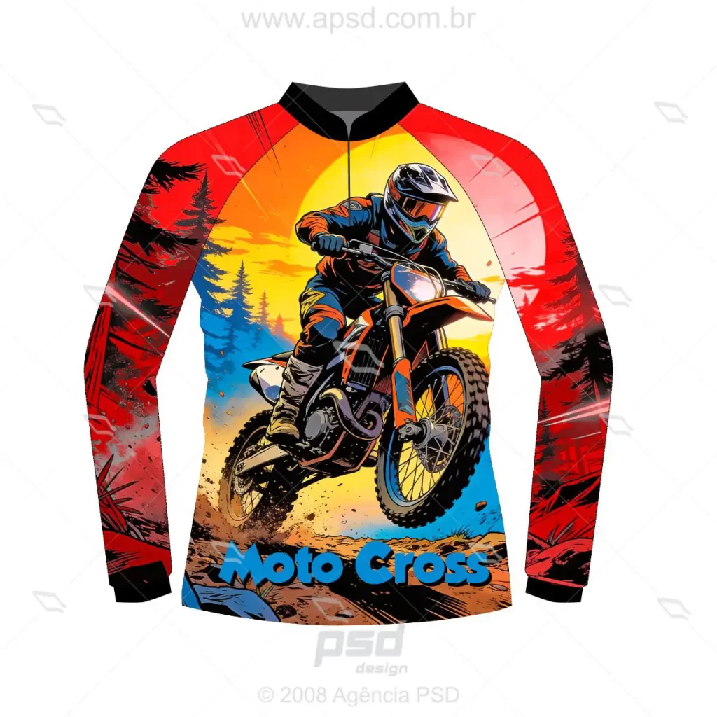 arte camiseta motocross trilha