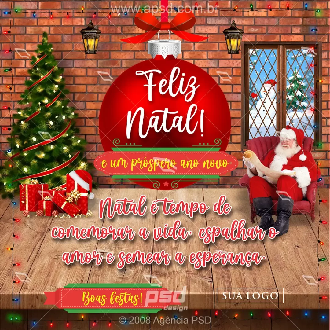 mídia feliz natal papai noel
