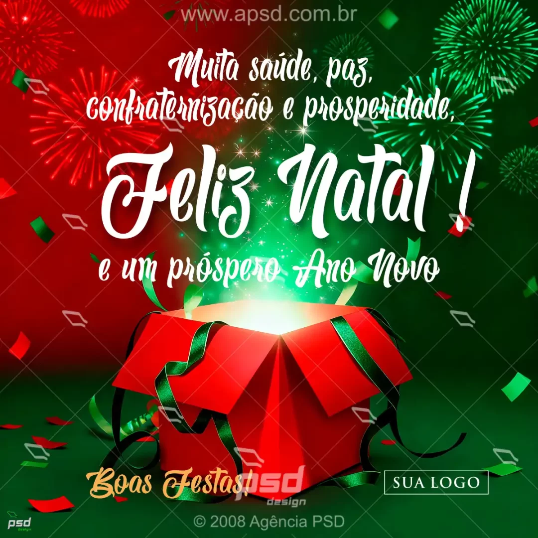 mídia feliz natal e ano novo