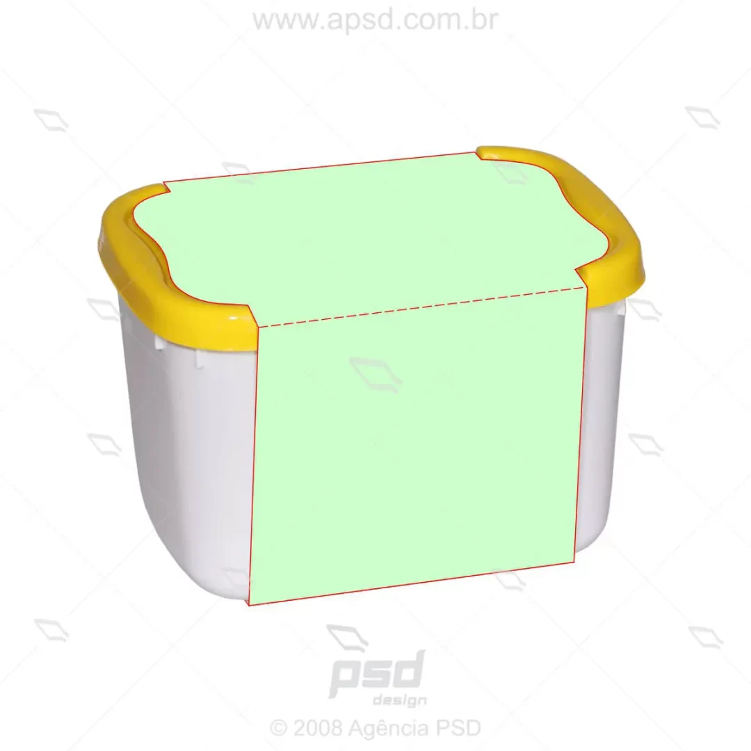 molde faca para pote de sorvete 2 litros