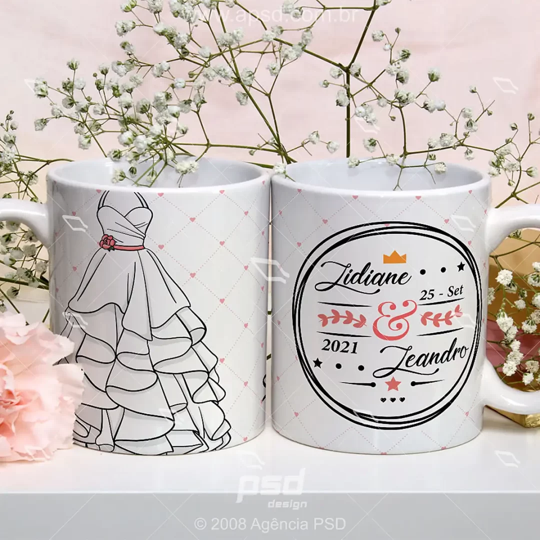 arte canecas casamento