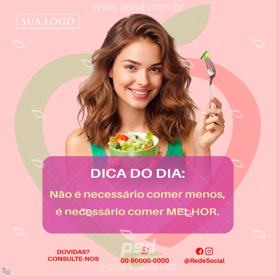 Mídia nutricionista comer melhor