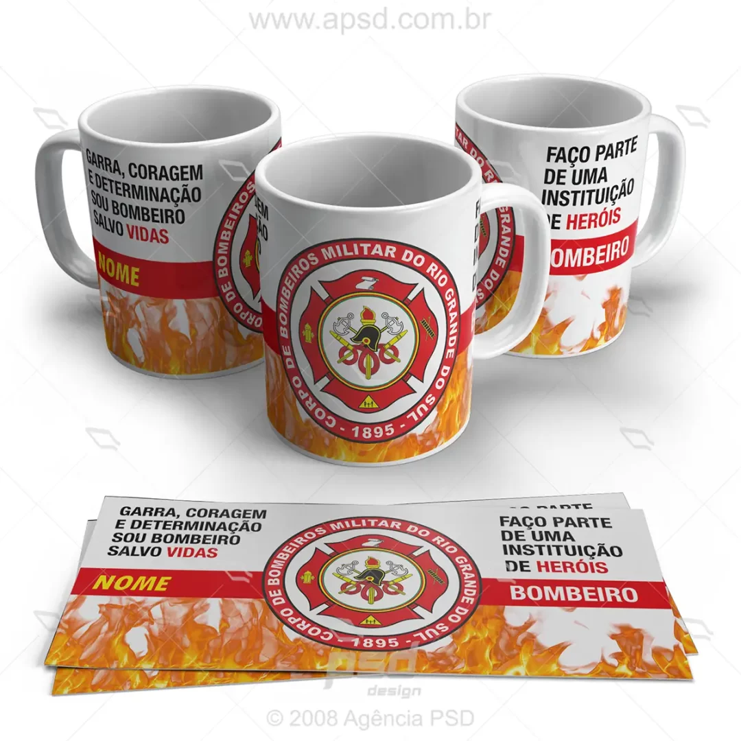 arte canecas bombeiros rs