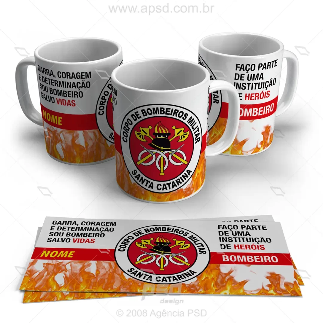 caneca bombeiros santa catarina