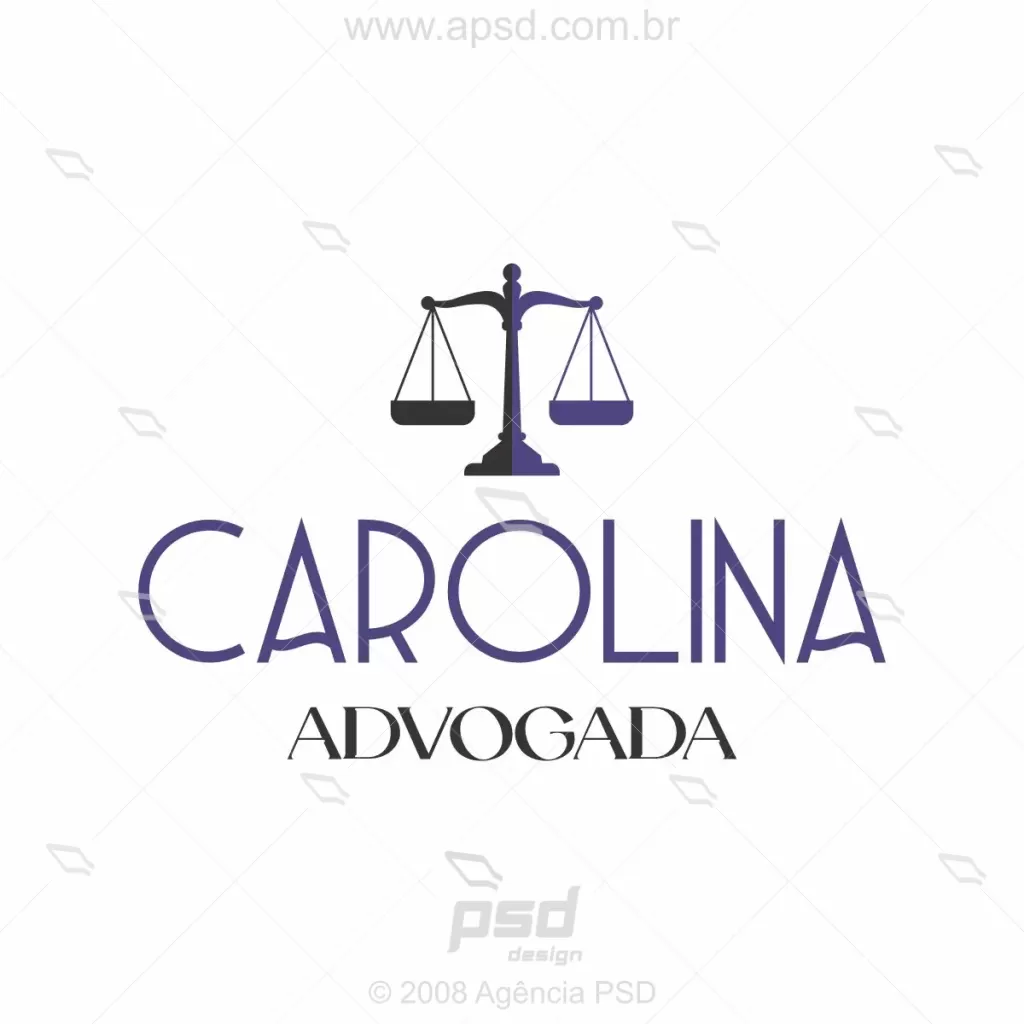 logo carolina advogada