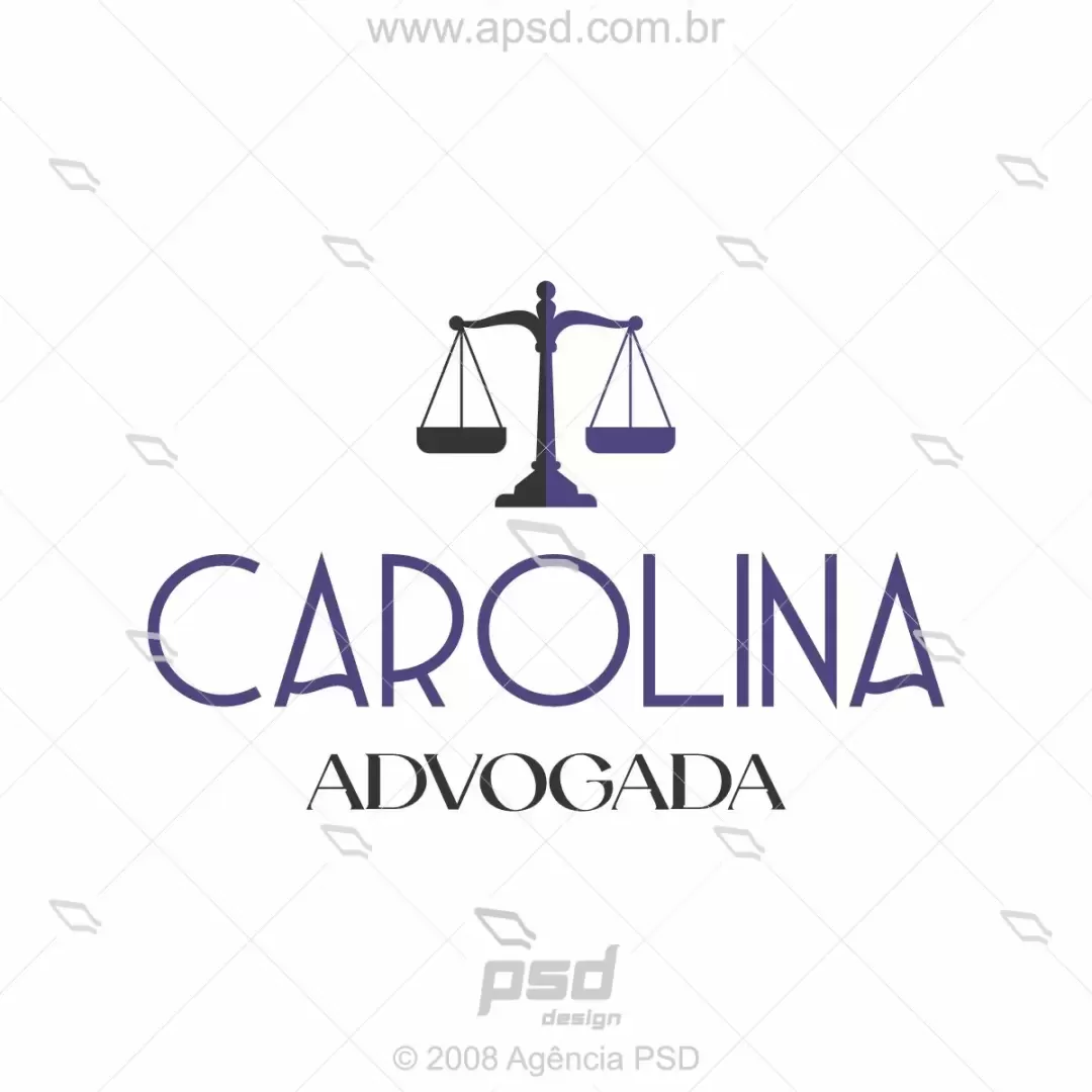 logo carolina advogada