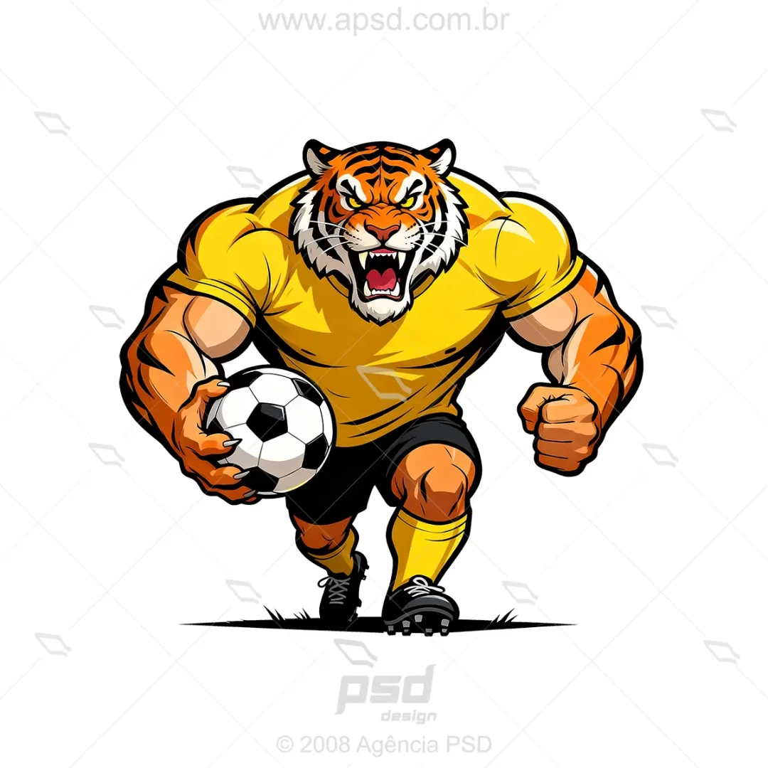 mascote tigre futebol imperador