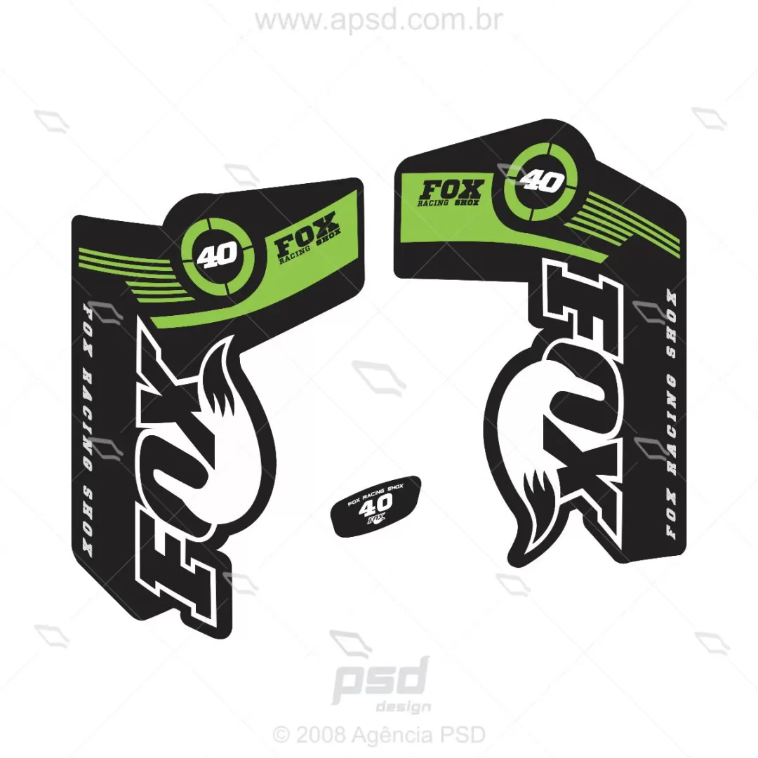 arte adesivo fox 40 racing