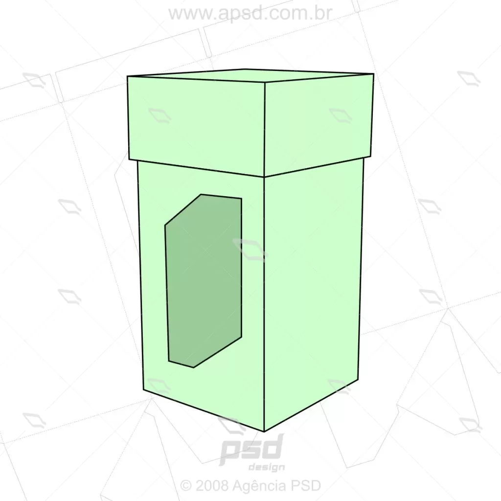 molde caixa perfume luxo