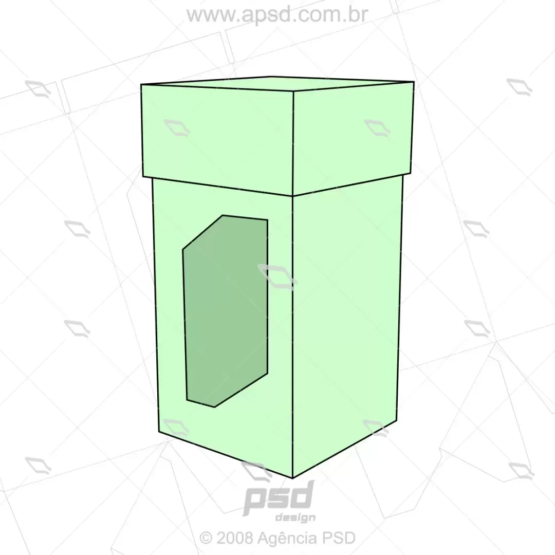 molde caixa perfume luxo