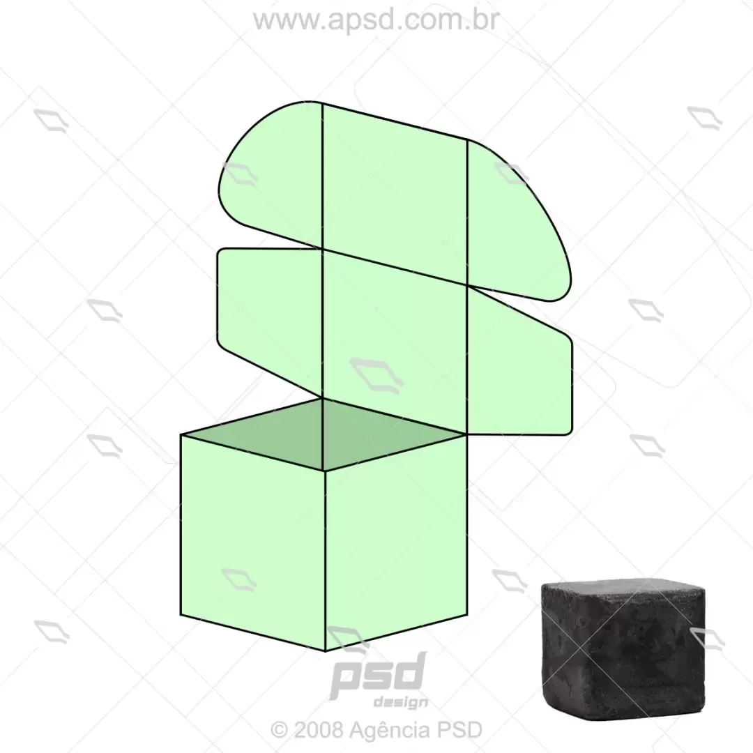 Molde caixa barra limpeza facial