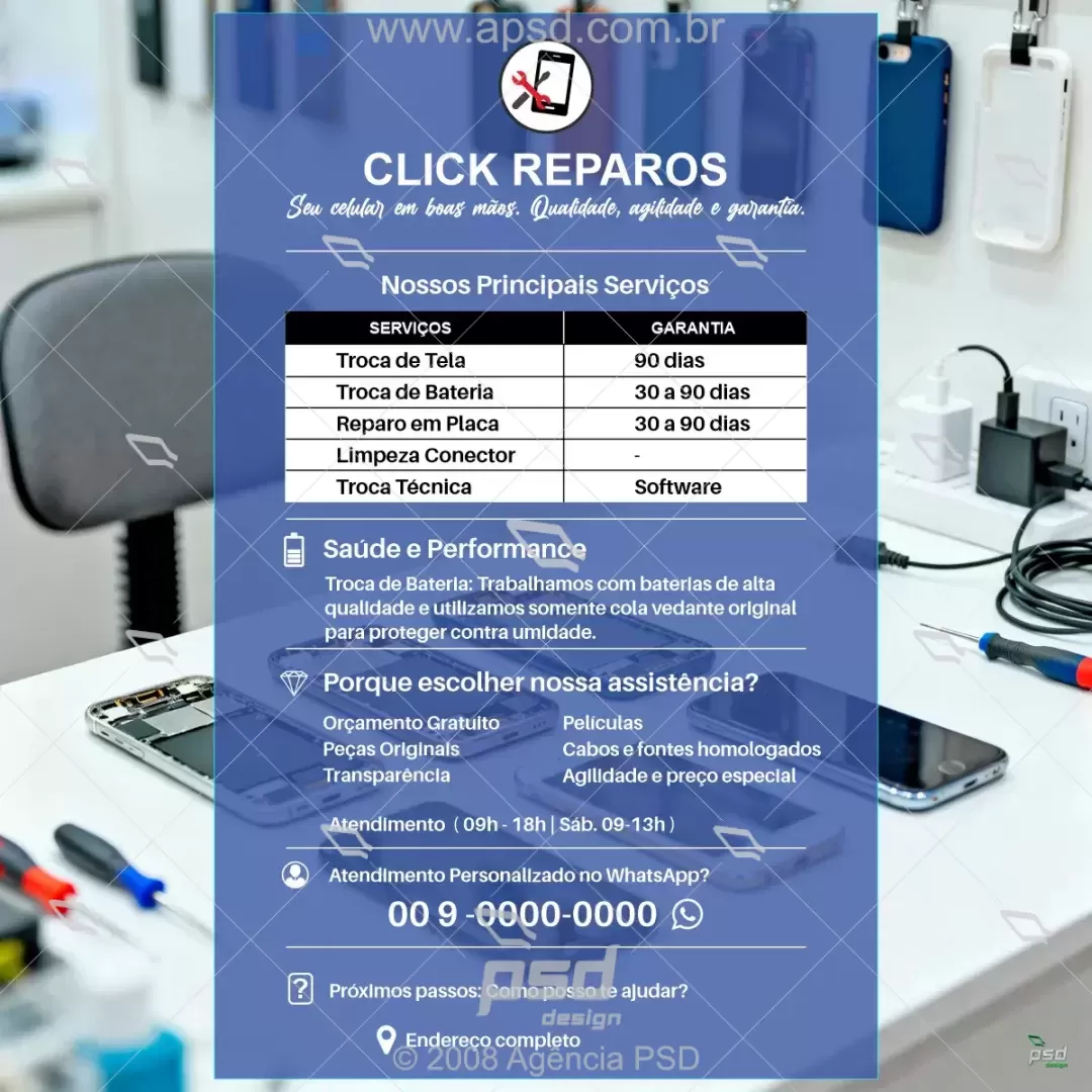 mídia serviços de assistência celular