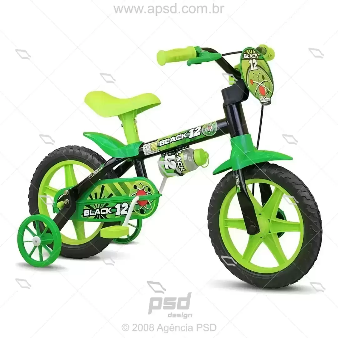Bicicleta infantil aro 12 com rodinhas