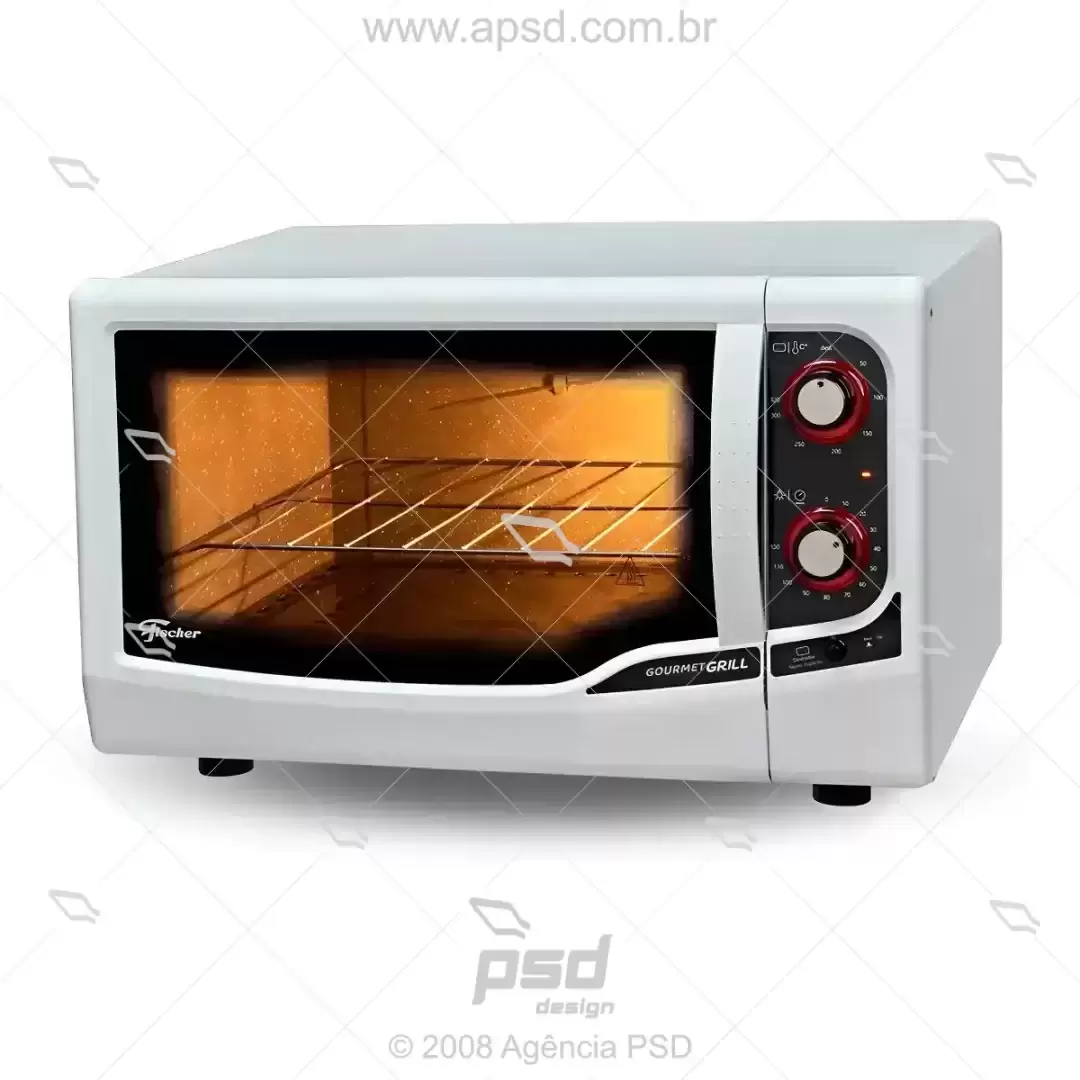 Forno-Eletrico-de-Bancada-Fischer-Gourmet-Grill-44-litros-Branco