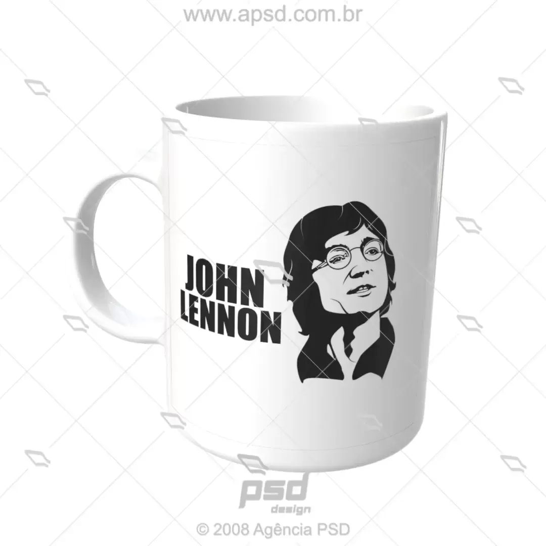 Arte Caneca John Lennon