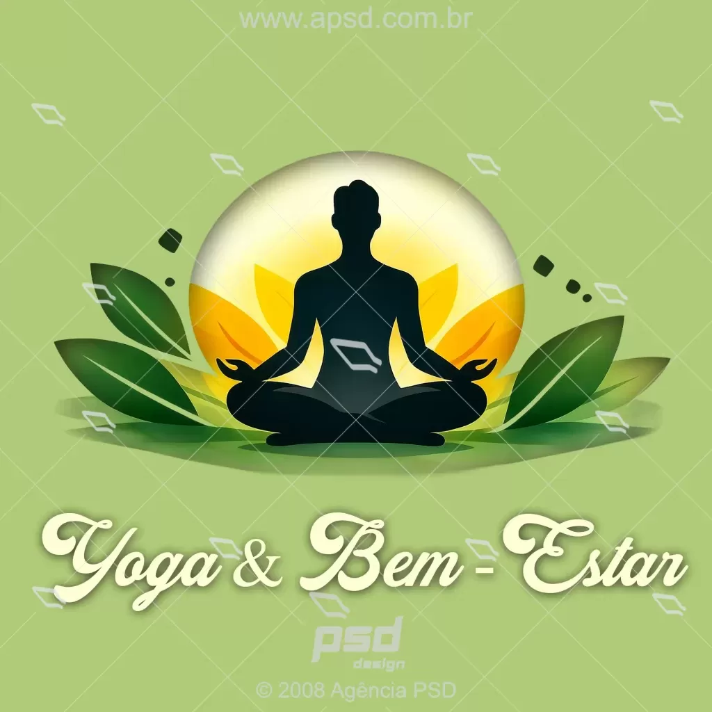 Arte Minimalista Yoga & Bem Estar