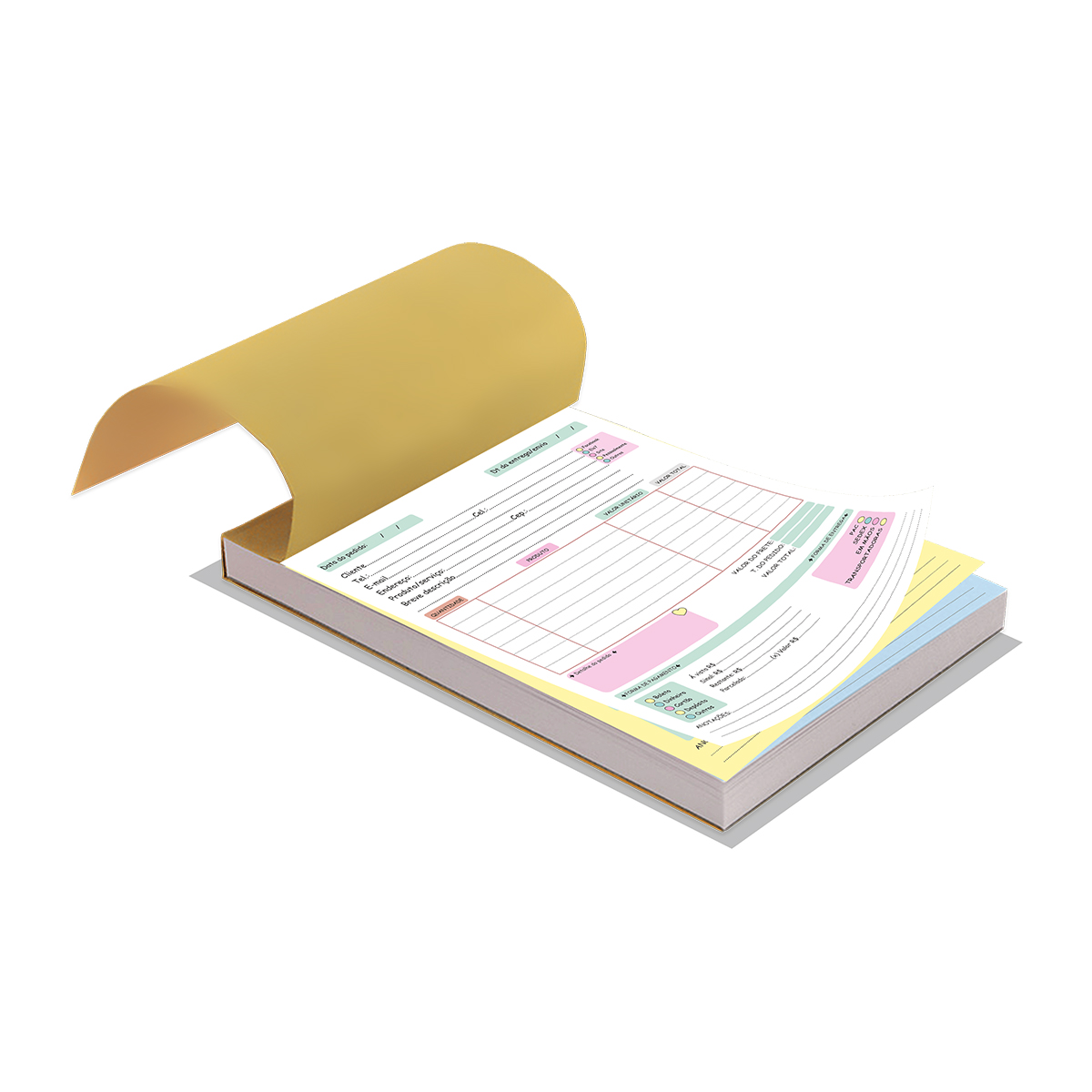 bloco auto copiativo 3 vias