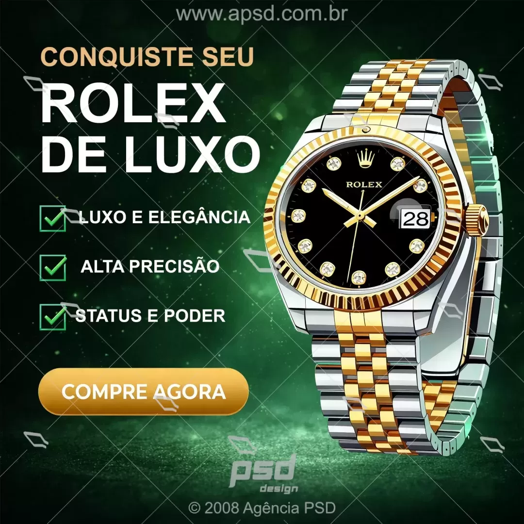 Midia Rolex de Luxo