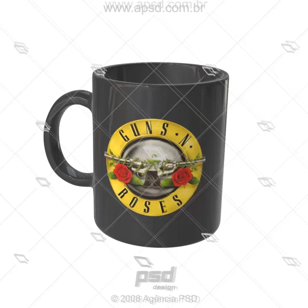 Arte Caneca Guns N Roses