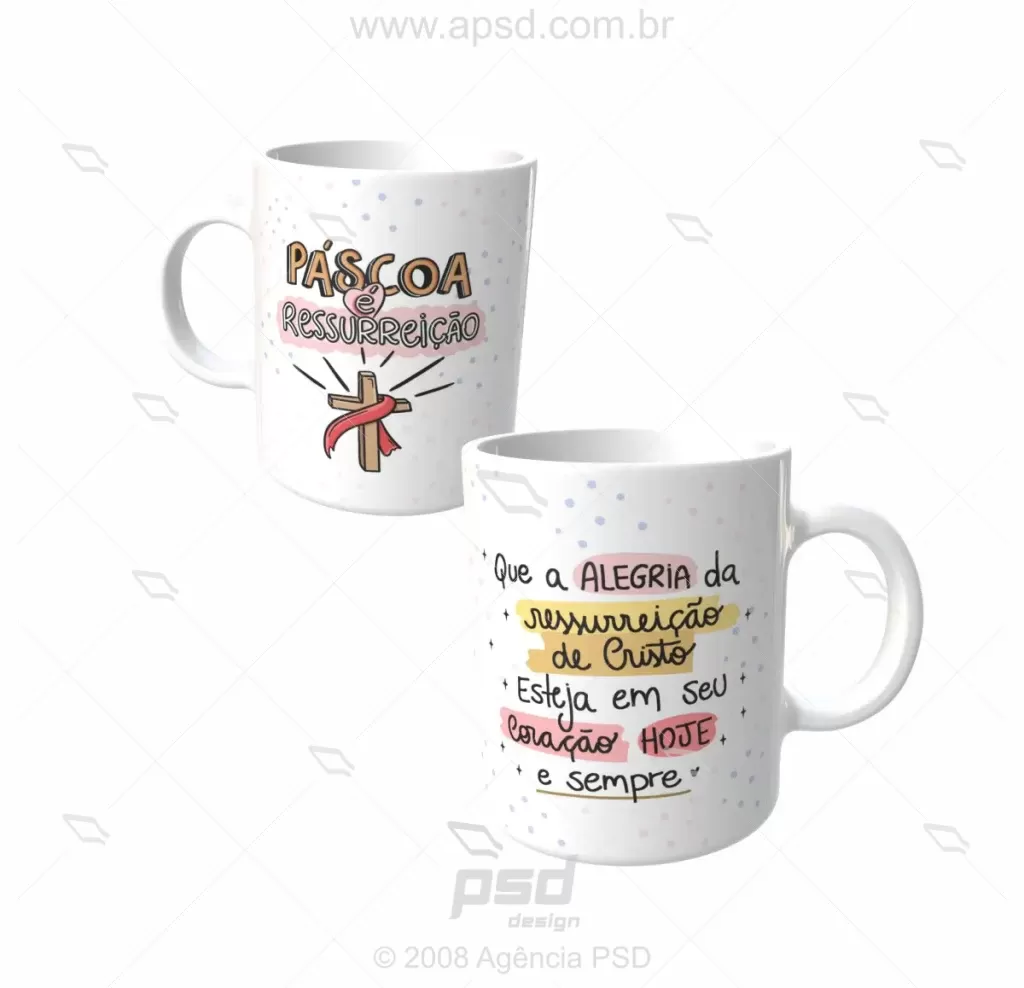 arte caneca pascoa jesus