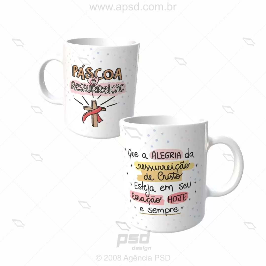 arte caneca pascoa jesus
