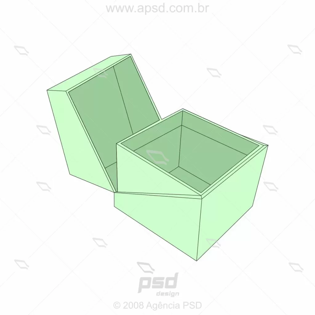 molde caixa estojo luxuoso