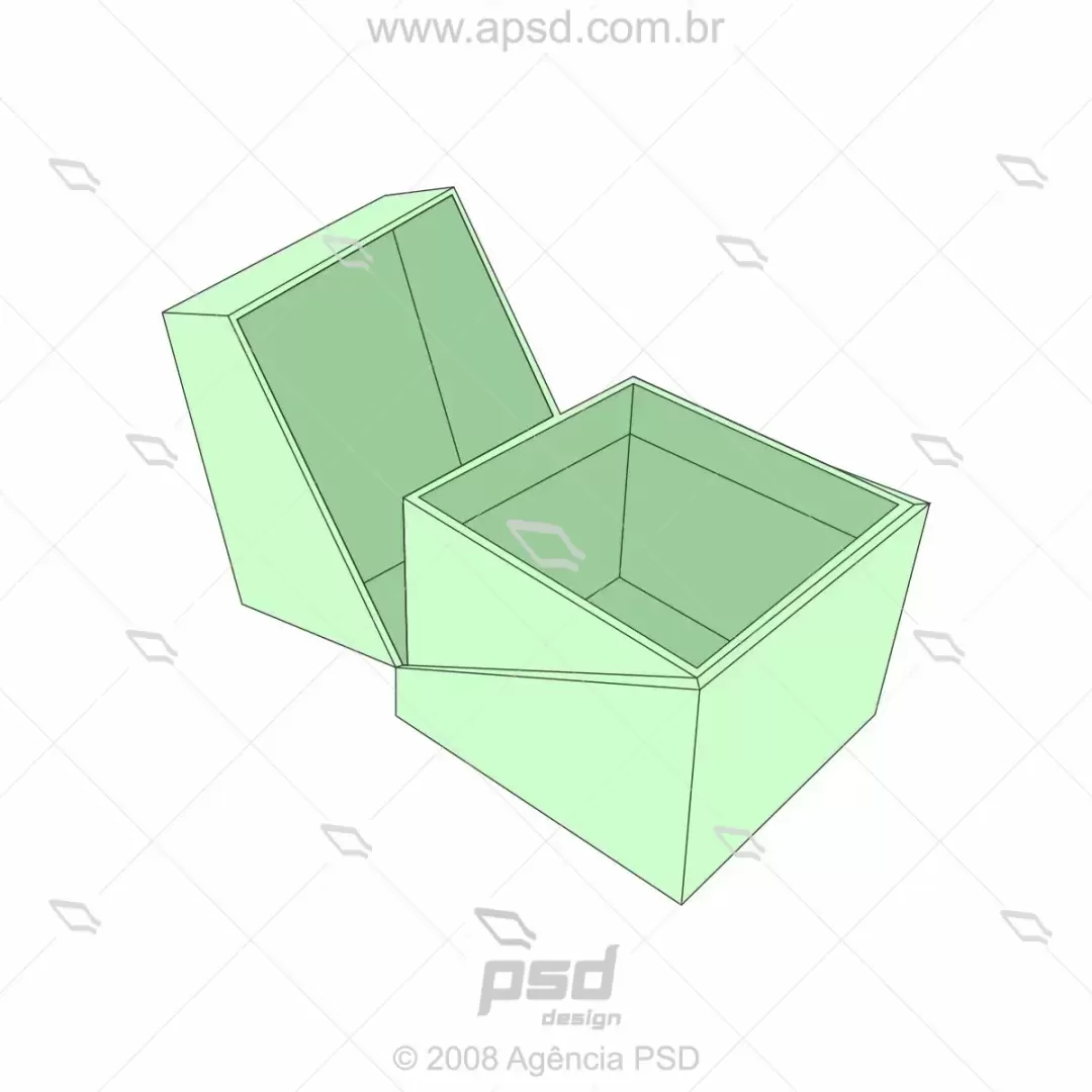 molde caixa estojo luxuoso