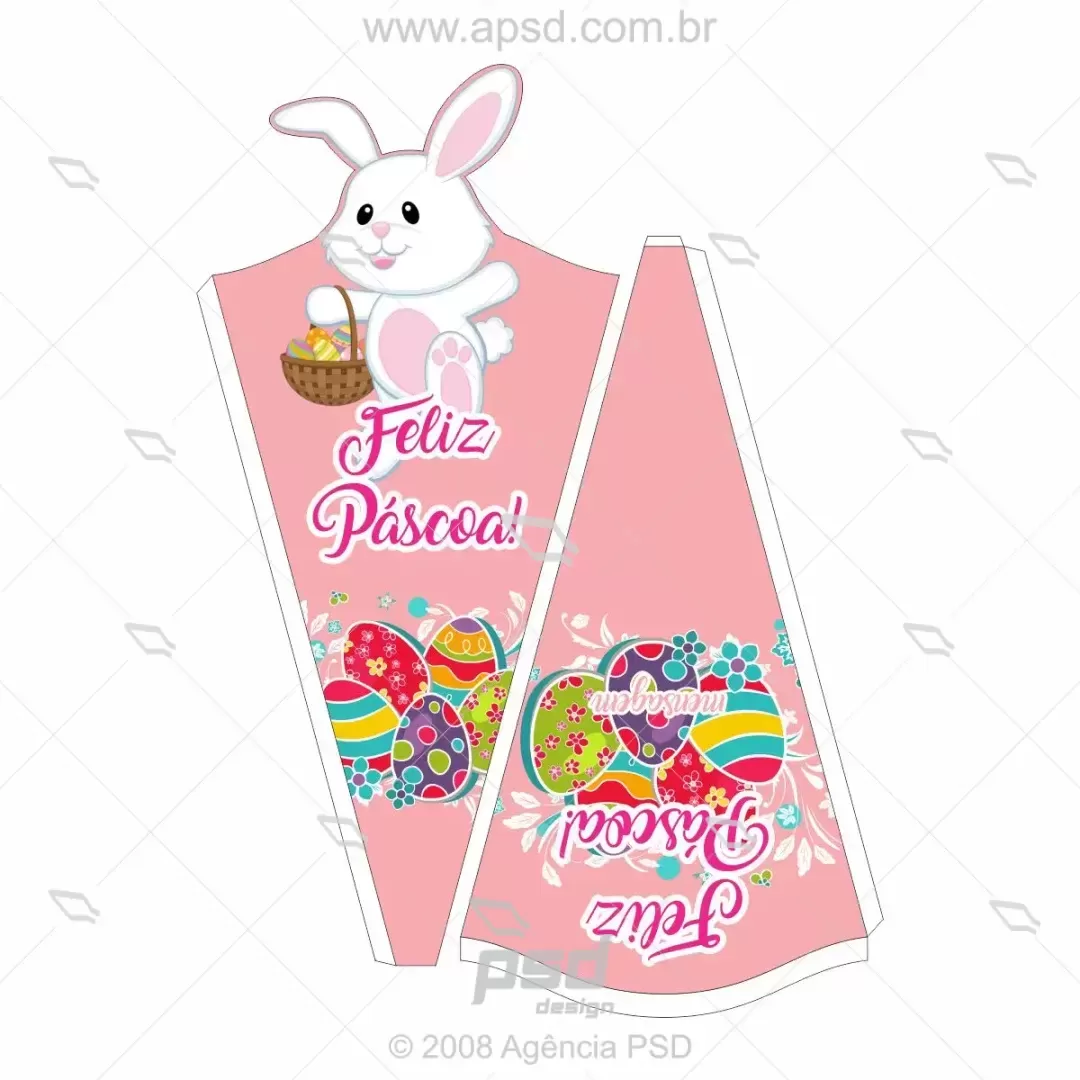 Molde pacotinho amendoim páscoa