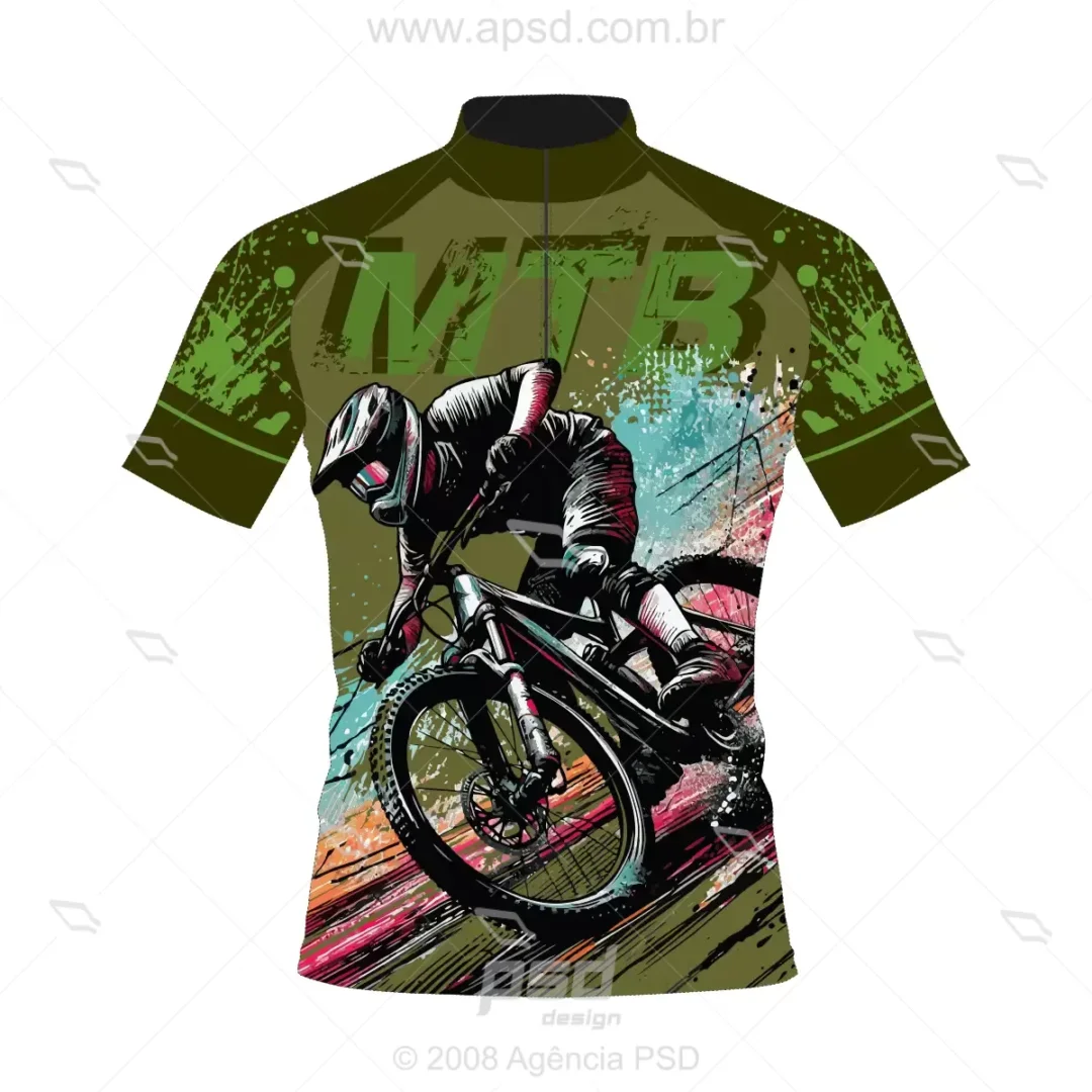 arte camisa ciclista mtb