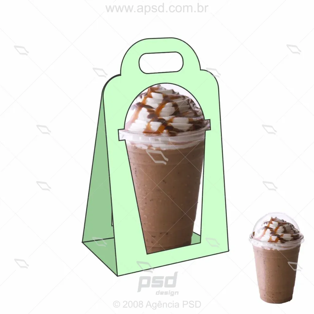 molde caixa caneca bolha