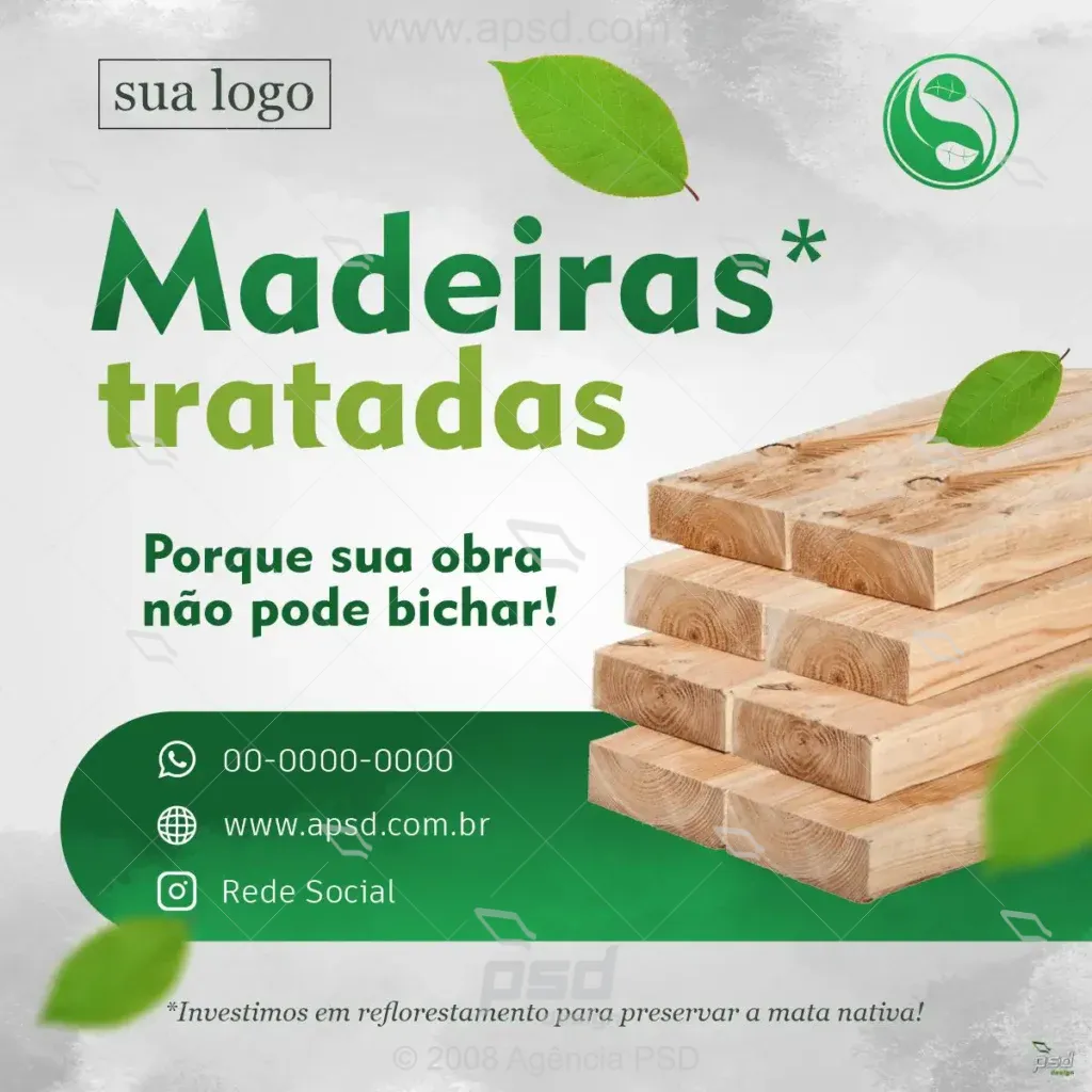 mídia madeiras tratadas
