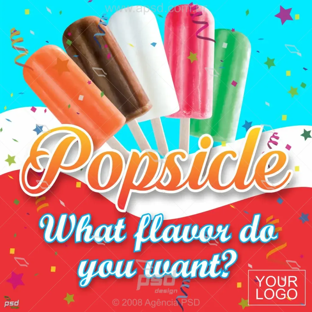 popsicle art for media social