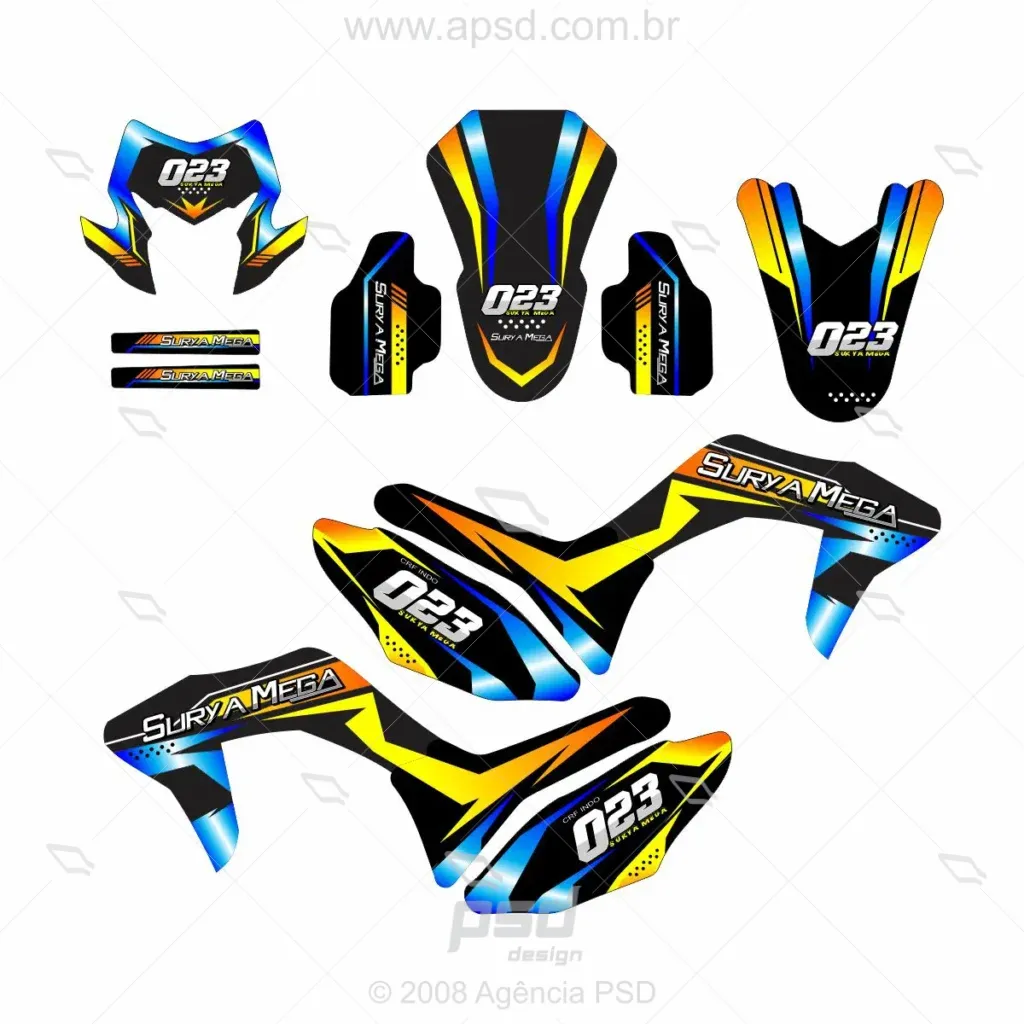 arte adesivos crf decal