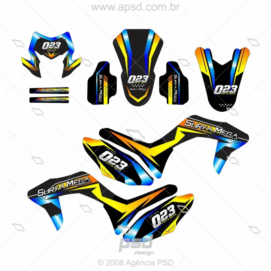 arte adesivos crf decal