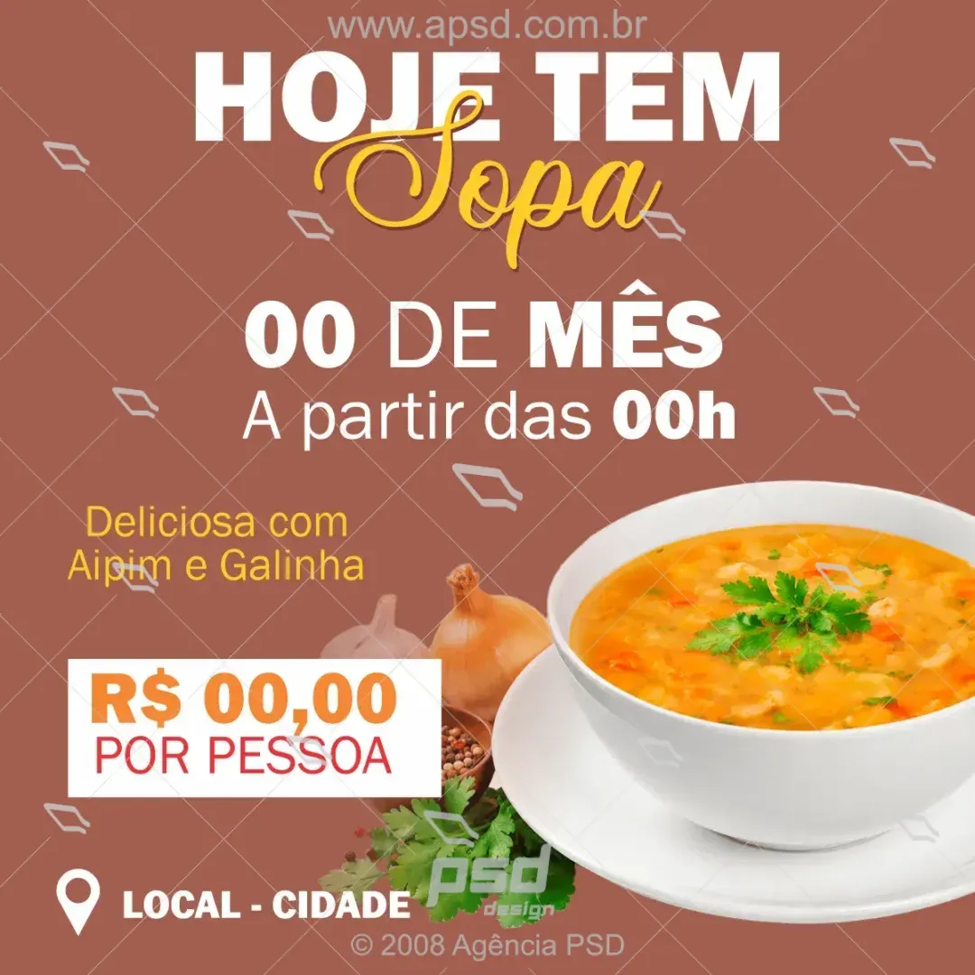 midia hoje tem sopa