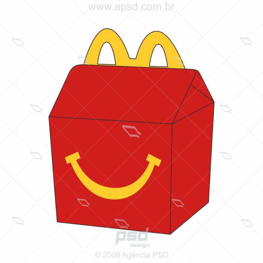 molde caixa lanches mcdonalds