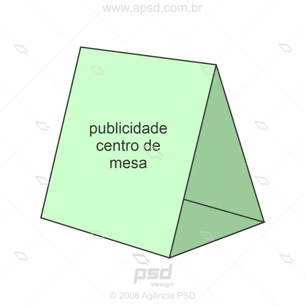 molde centro de mesa triangulo