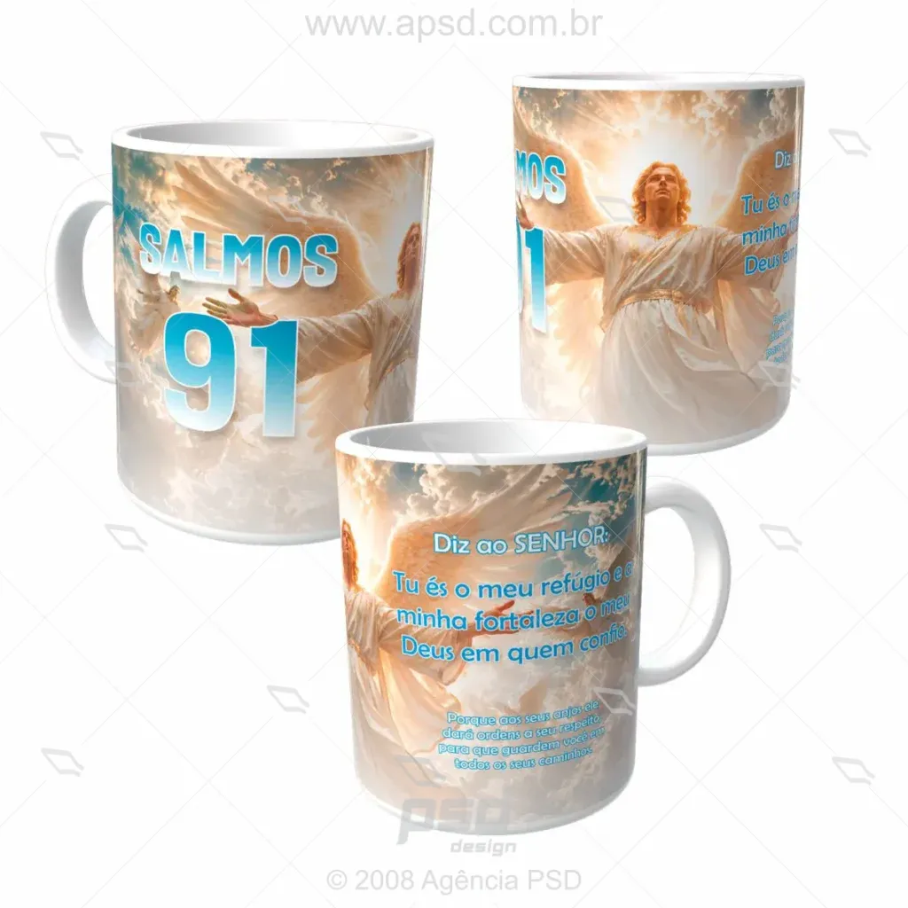 arte caneca salmos 91