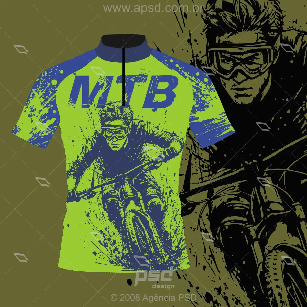 arte camiseta ciclismo