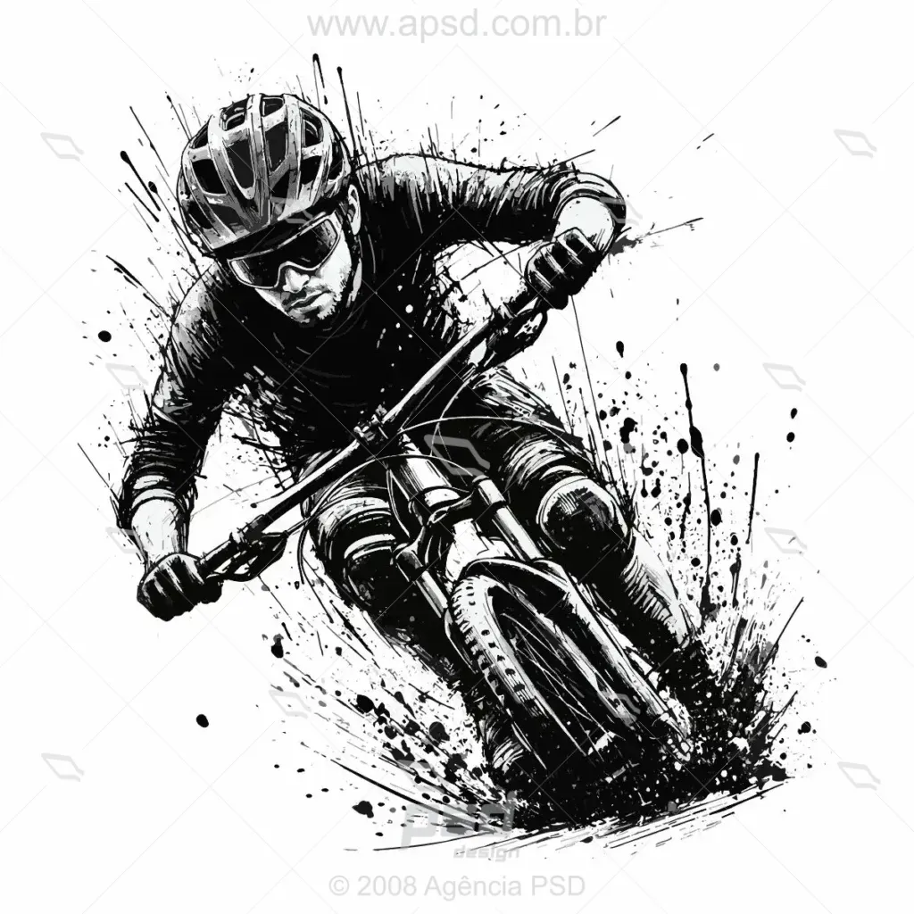 Estampa ciclismo mtb