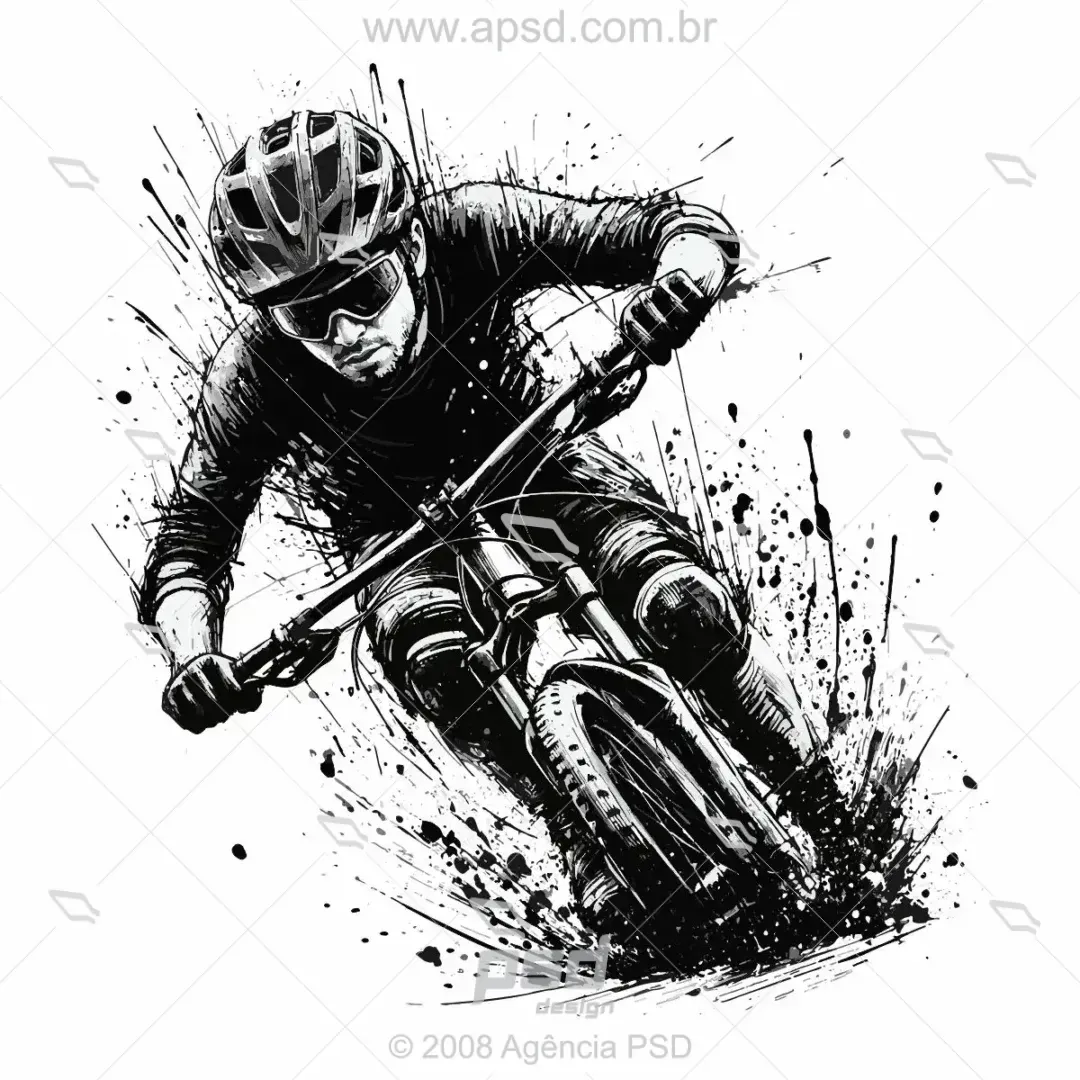 Estampa ciclismo mtb