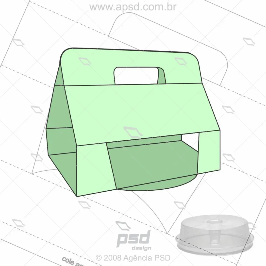 molde sacola pote pudim 1kg