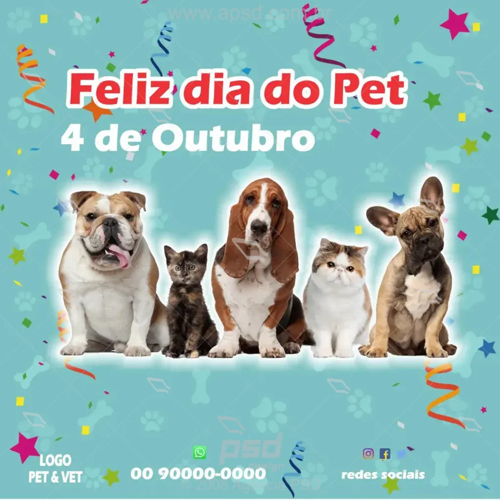mídia feliz dia do pet