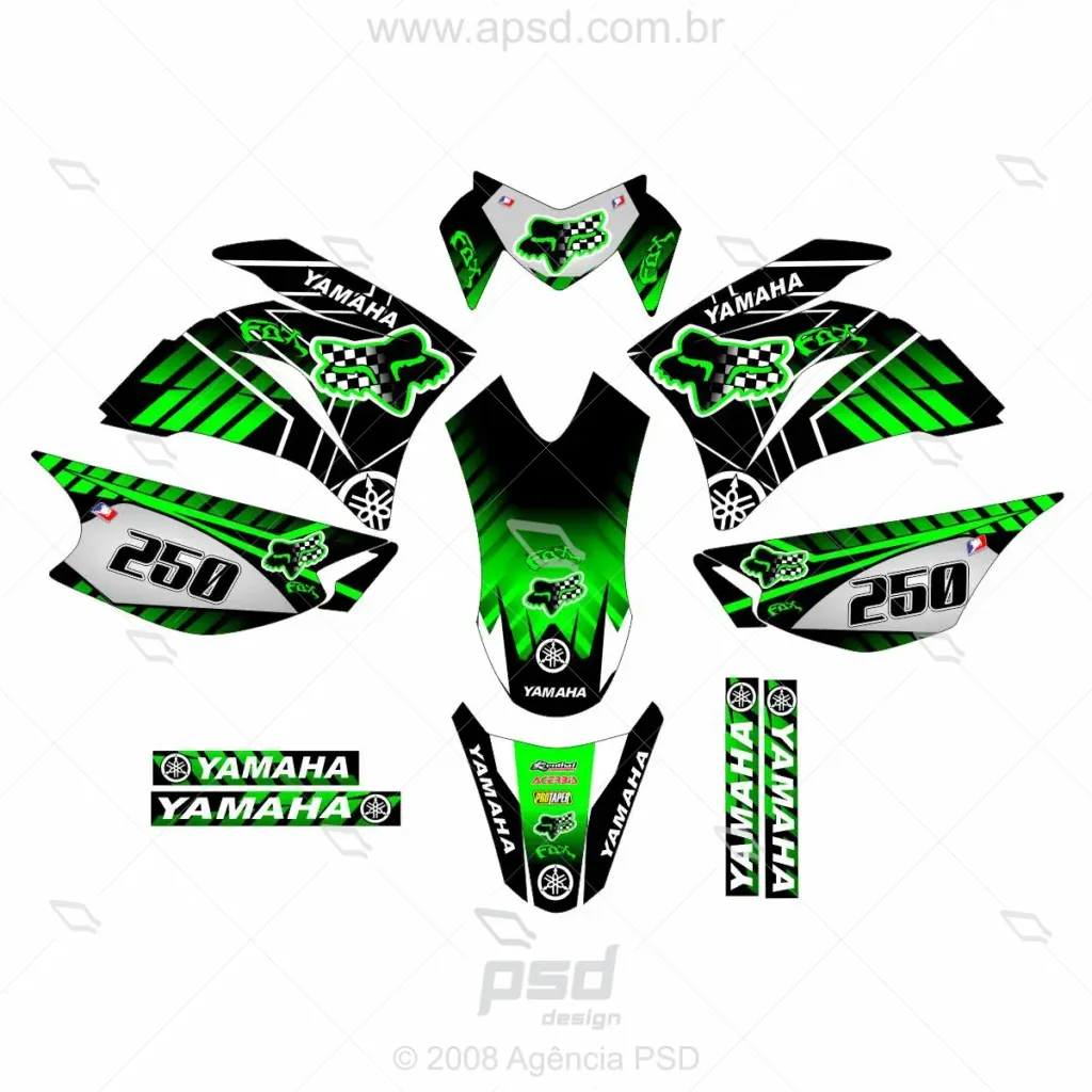 arte adesivo yamaha-lander 250