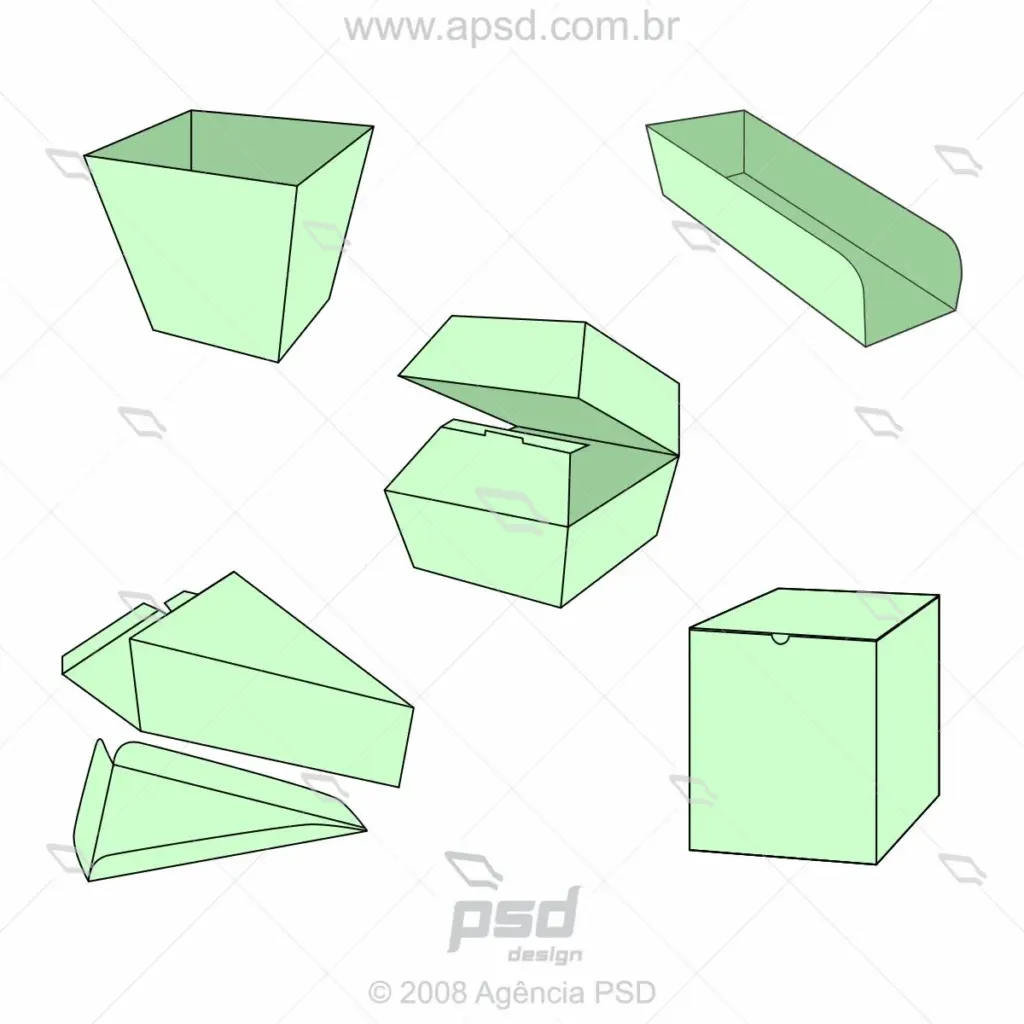 kit moldes lanchonete