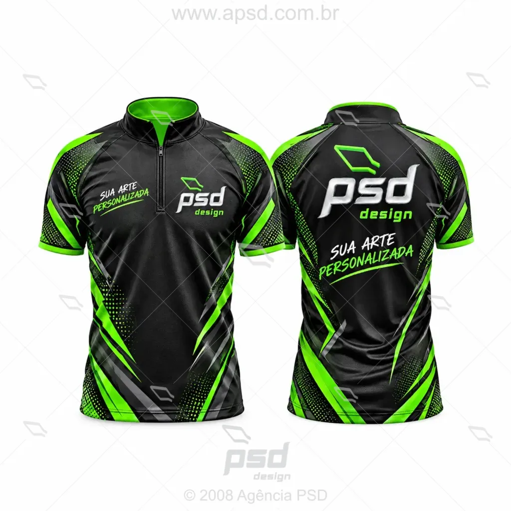 camiseta impressa com arte personalizada