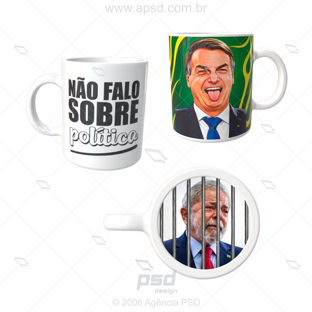 caneca nao falo sobre politica