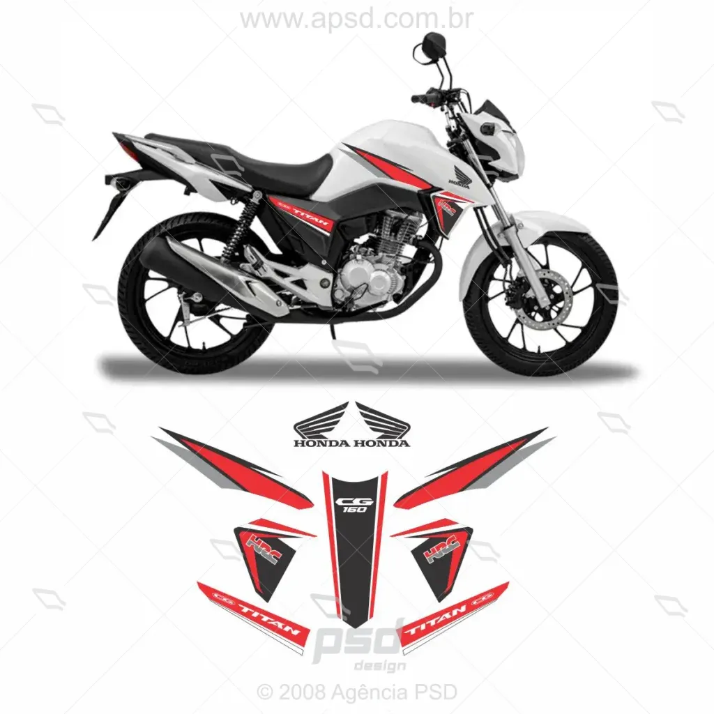 arte adesivo cg titan 160 hrc
