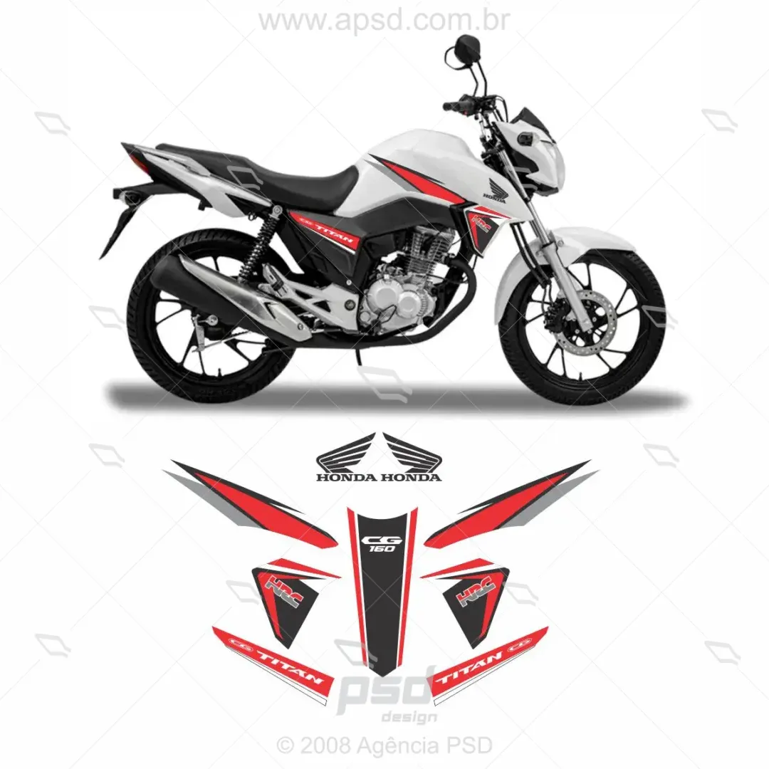 arte adesivo cg titan 160 hrc